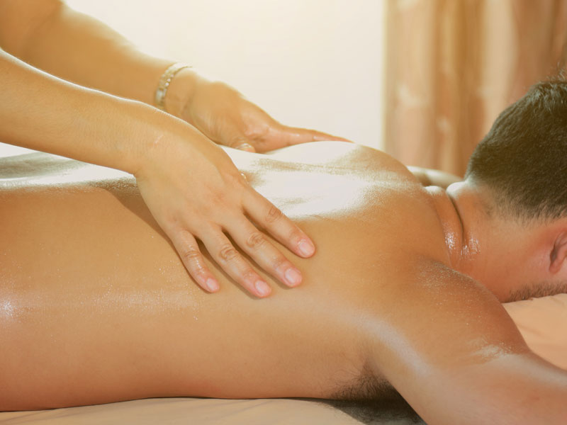 Peaceful spa treatment room at Mona Massage Spa
